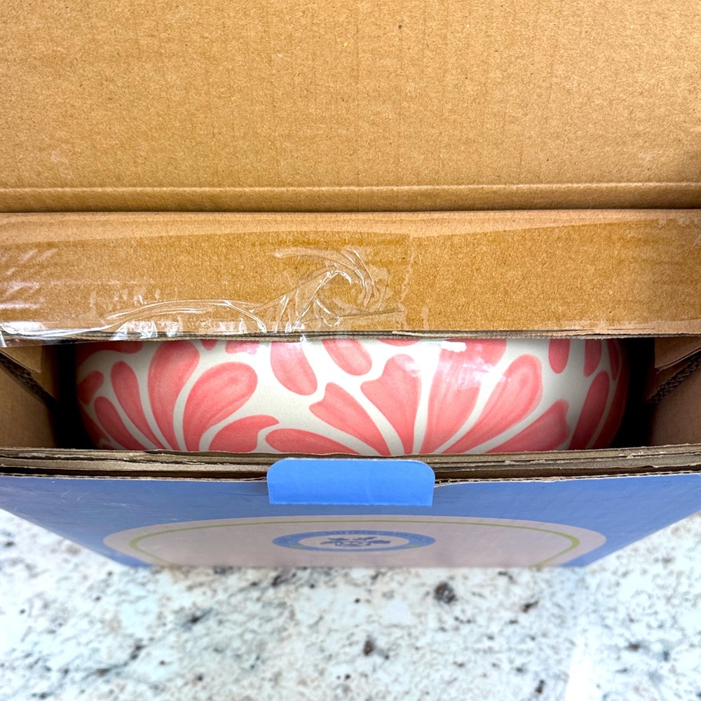 Rise & Shine Ceramics Retro Flower Fruit Bowl. New - Picture 3 of 9